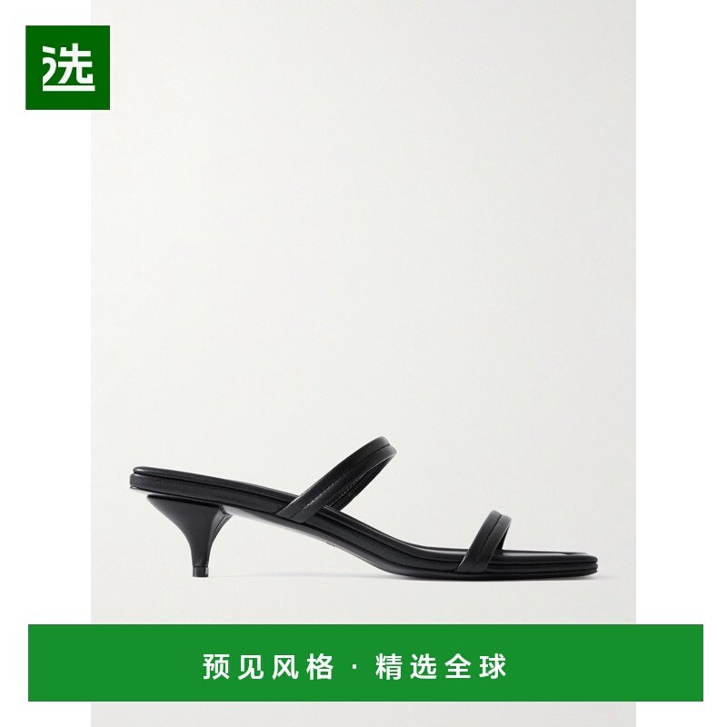 1h可退 香港直邮ST.AGNI 女士 皮质凉鞋 S25121BLKBlack black黑,女鞋,穆勒鞋,淘宝优惠券,粉丝福利购,淘宝优惠卷