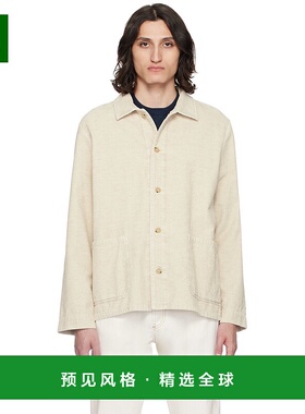 1h可退 香港直邮A.P.C. 男士 灰白色 Bobby 夹克 COGVVH03053