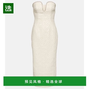 Bridal 1h可退 女士 Portrait 珠片毛圈中长连衣裙 香港直邮Self