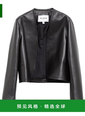 香港直邮Alaia 长袖皮夹克 AA9V1121C228B-