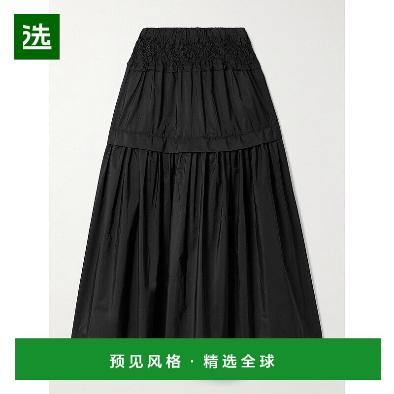 1h可退 香港直邮SEA 海洋 女士 Belen 层叠罩衫式塔夫绸中长半身