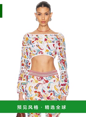 1h可退 香港直邮Etro 艾特罗 女士 短款长袖上衣 WRJA010099TLE04