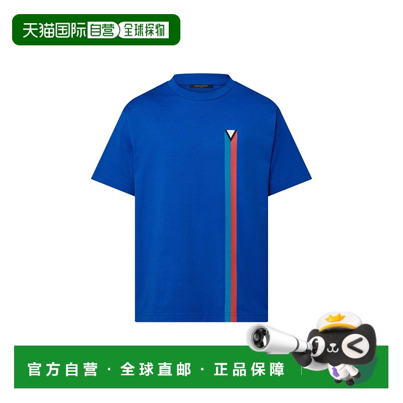1h可退 欧洲直邮LV(路易威登)24新品刺绣棉质T恤短袖印花条纹短裤