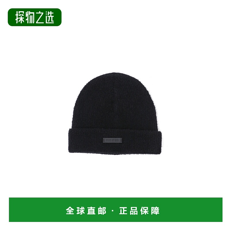 香港直邮essentials fear of god 男士 Fear God 黑色帽子 FG25FW