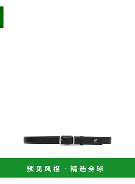 香港直邮WOOYOUNGMI 男士腰带 W253BE01674B AW2025 黑色 带logo