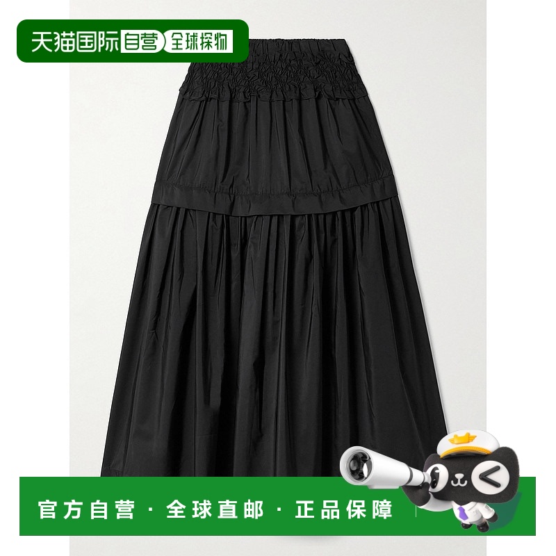 1h可退 香港直邮SEA 海洋 女士 Belen 层叠罩衫式塔夫绸中长半身