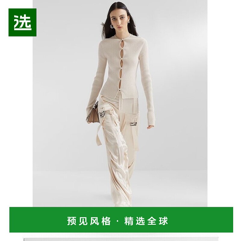 1h可退 欧洲直邮FENDI芬迪 女士针织毛衣 FZC963ANJBF084J针织衫