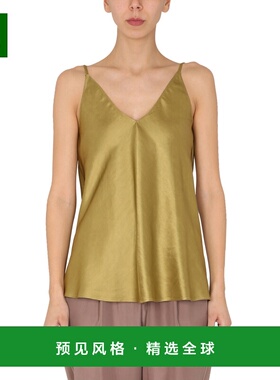 1h可退 香港直邮Alysi 女士 亚麻上衣 102278P2240OLIVA green绿