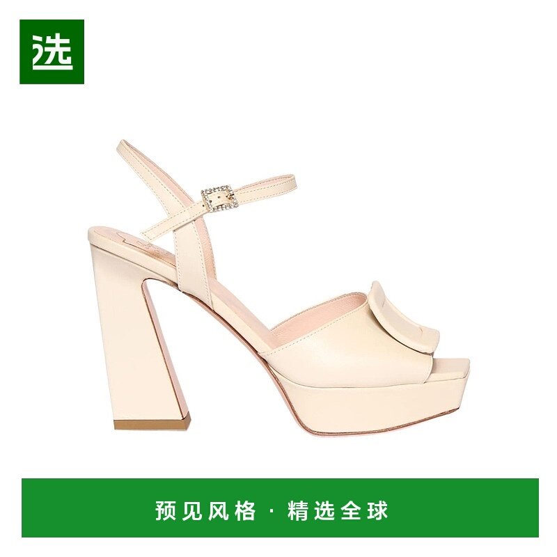香港直邮Roger Vivier 徽标高跟凉鞋 77I-L3J017