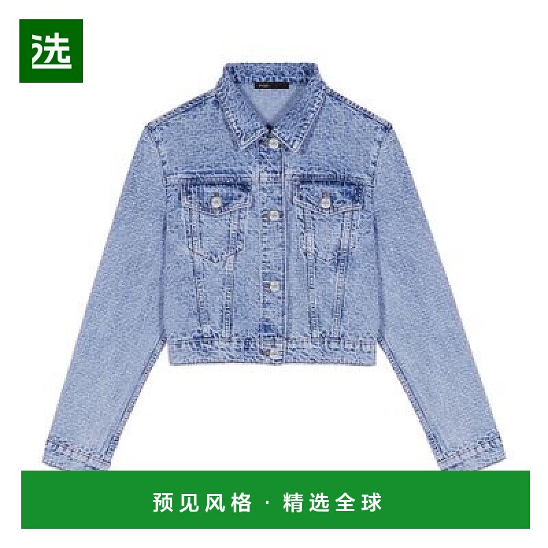 欧洲直邮Maje 短款牛仔外套长袖图片