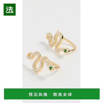 1h可退 香港直邮Shashi 女士 Climber 蛇耳环 metal金属色 舒适时