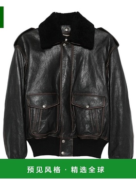香港直邮Saint Laurent 长袖皮夹克 836515YCTD2
