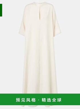 1h可退 香港直邮The Row 女士 Nicas 真丝海滩罩衫 white白色 舒