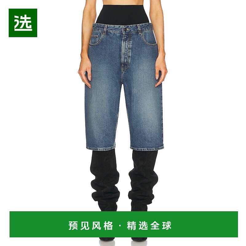 1h可退 香港直邮Alaïa 女士 高腰短裤 AA9P1142T536A 舒适时尚