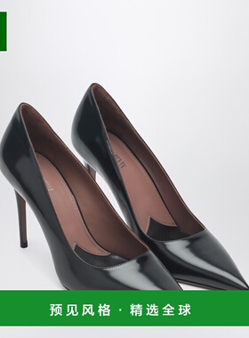 1h可退 香港直邮Paris Texas 女士 Vera 85 黑色皮质浅口鞋 PX185