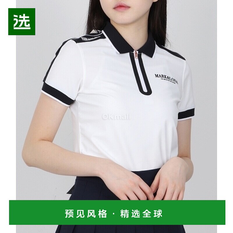 韩国直邮Mark&Lona CD8-SLP 短袖防晒半拉链T恤衫图片