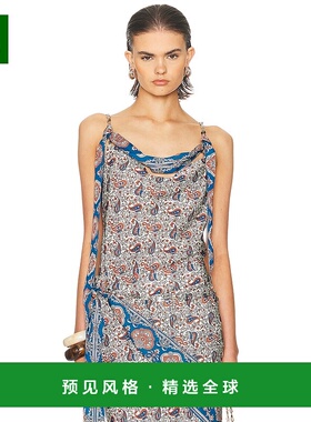 1h可退 香港直邮Rabanne 女士 链条围巾领上衣 25ACTO110PO0337