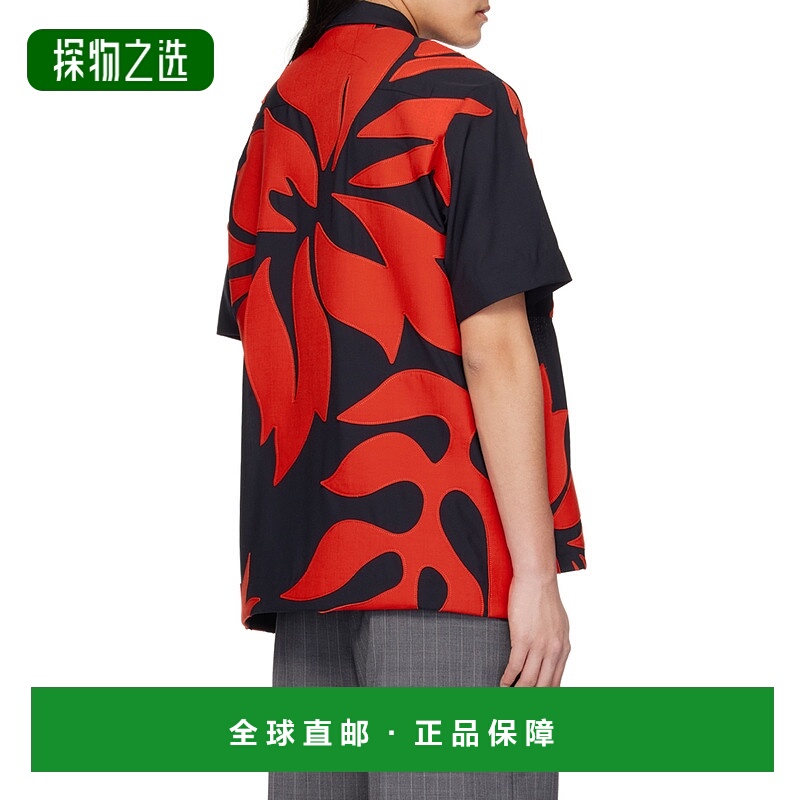 香港直邮Sacai Floral 纽扣衬衫 2403279M短袖