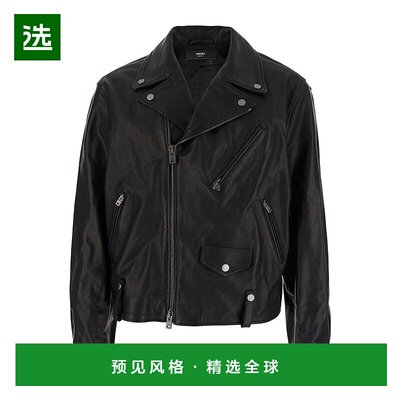 香港直邮1h可退 AMIRI 男士 Hollywood Logo-Appliquéd 短款皮革