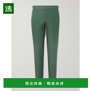 香港直邮1h可退 Orlebar Brown 男士 Griffon 锥形亚麻裤子 28075