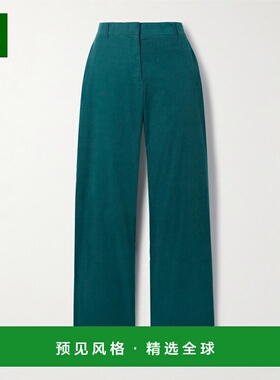 1h可退 香港直邮LA LIGNE 女士 棉质灯芯绒阔腿裤 LLC14240TEAL