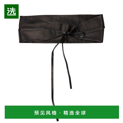 1h可退 香港直邮The Row 女士 宽裹式皮带 W1737L108 black黑色