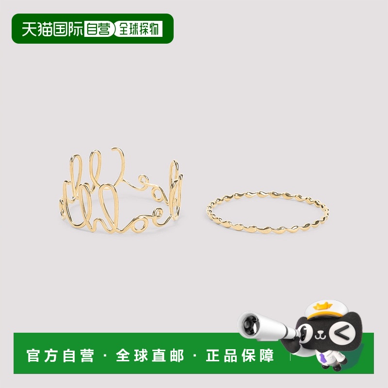 1h可退 香港直邮Chloe 蔻依 女士 金色金属手镯 CHC24WFB36CB7