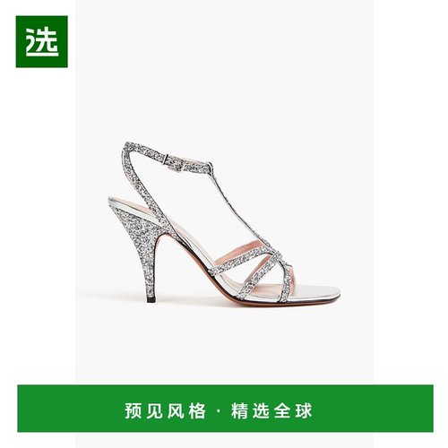 1h可退 香港直邮ZIMMERMANN 女士 亮片皮质凉鞋 5189R24SI单鞋