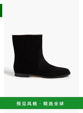 1h可退 香港直邮Sergio Rossi 塞乔·罗西 女士 绒面革短靴 B1261