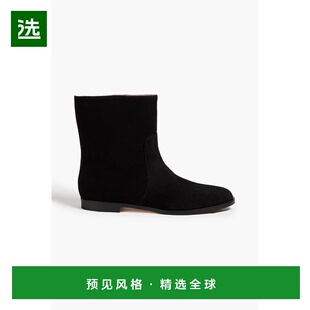 1h可退 香港直邮Sergio Rossi 塞乔·罗西 女士 绒面革短靴 B1261