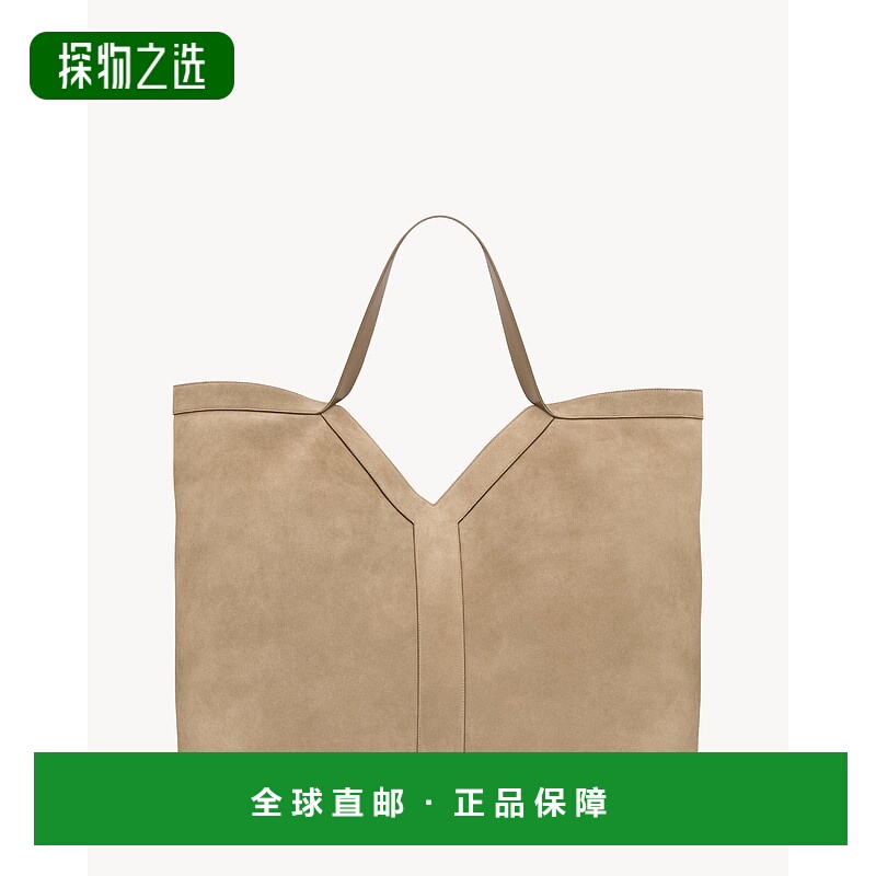 欧洲直邮YSL (2025新品) Y 大号麂皮托特包单肩包手提包