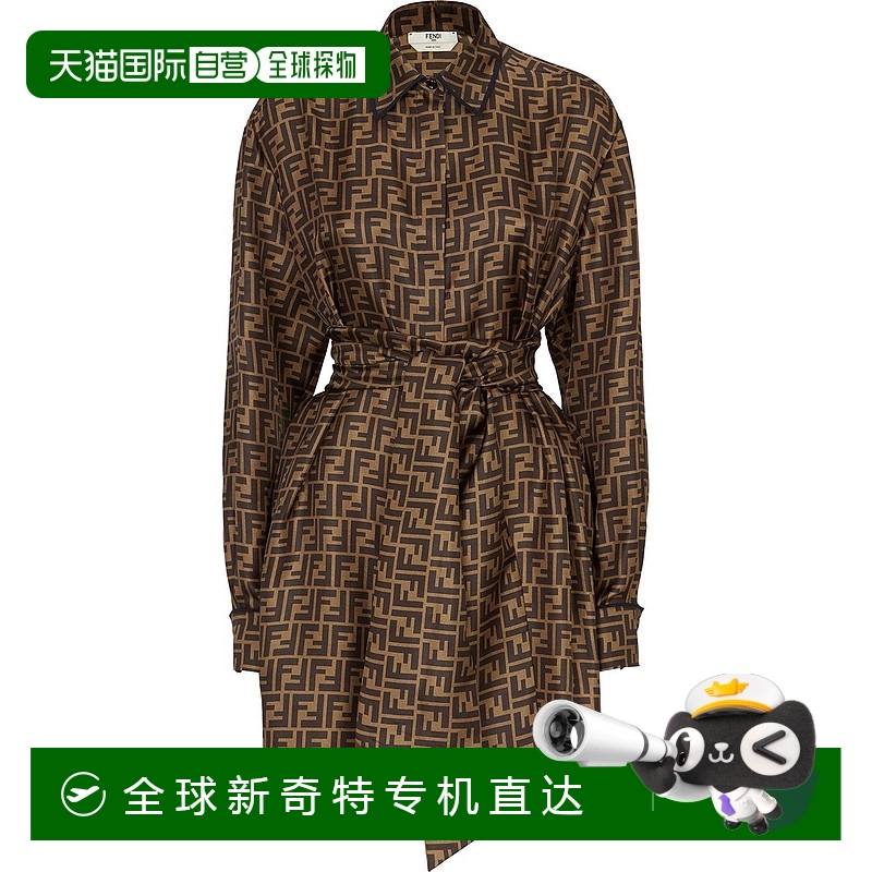 1h可退 欧洲直邮fendi 女士 半身裙高端显瘦时尚小众减龄流行百搭