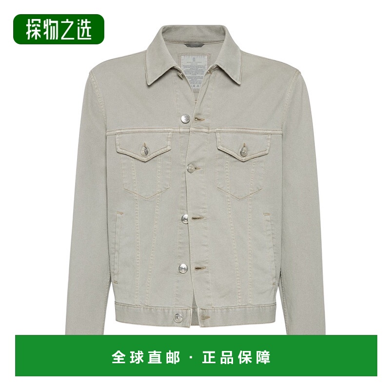 香港直邮Brunello Cucinelli 翻领长袖牛仔夹克 M277P6910
