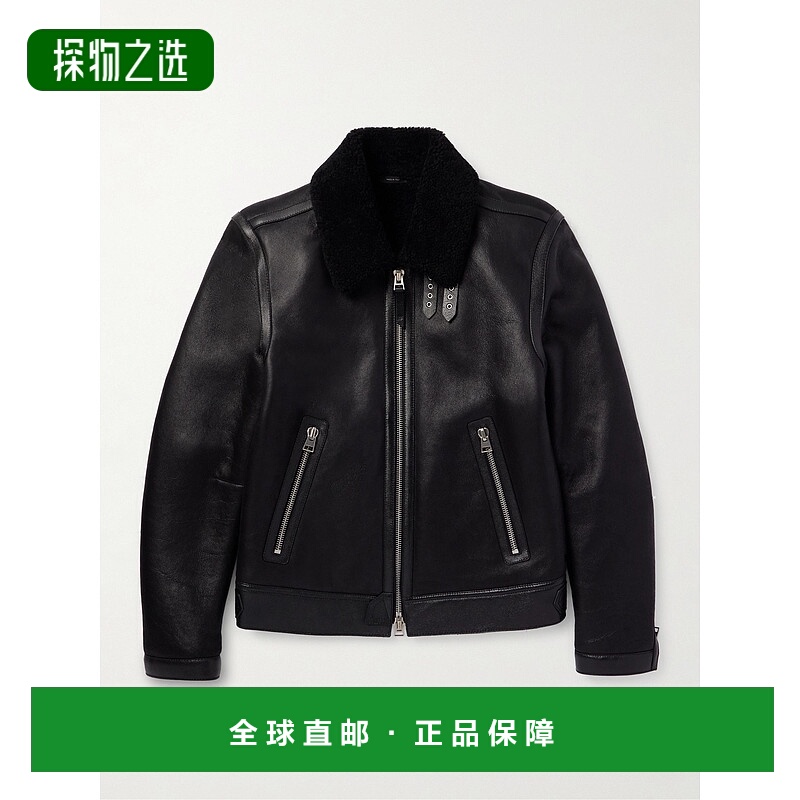 1h可退 香港直邮Tom Ford 汤姆·福特 男士 毛羊皮短夹克 LBS054L