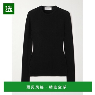 1h可退 香港直邮LISA YANG 女士 Vivian 棉质羊绒混纺T恤 2025146