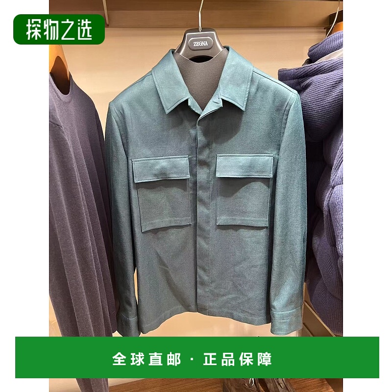 香港直邮Zegna 长袖外套式衬衫 UFV60A9S0T10B杰尼亚男装