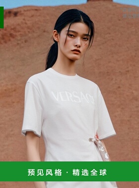 1h可退 欧洲直邮VERSACE 女士衬衫10113201A116052W070针织短袖