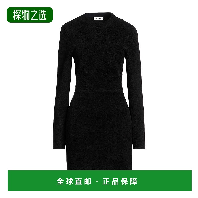 香港直邮Sandro 女士 紧身连衣裙 black黑色 舒适时尚