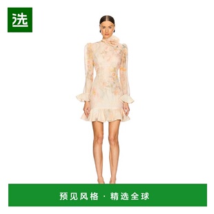 1h可退 香港直邮ZIMMERMANN 女士 褶皱花朵迷你连衣裙 2338DR251