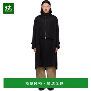 黑色 Double Faced 1h可退 Cotton 男士 Silk 大衣 香港直邮Sacai