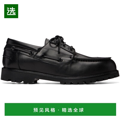 1h可退 香港直邮Studio Nicholson 男士 黑色 Guston 帆船鞋 GUST