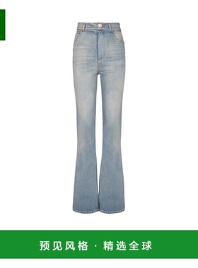 香港直邮Balmain 喇叭牛仔裤 FF1MJ116DF79喇叭裤