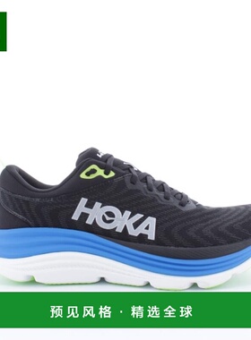 欧洲直邮HOKA GAVIOTA 5 男士黑色/蓝色网布户外鞋新款