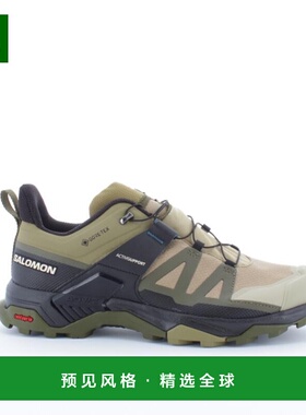 欧洲直邮Salomon萨洛蒙 X ULTRA 4 GTX男士户外鞋防水绿色休闲鞋