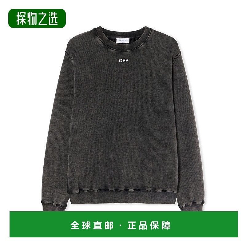 香港直邮off-white 女士 標誌刺繡圓領衛衣 OWBA055F25FLE002