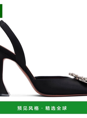 香港直邮Amina Muaddi 女士 黑色 Begum Sling 95 高跟鞋 SB00309