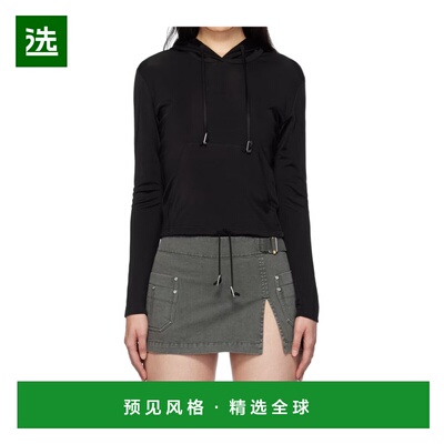 香港直邮Dion Lee 女士卫衣 C3164PS24BLACK SS2024 黑色 连帽针