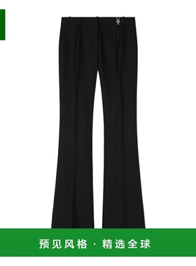香港直邮Versace 羊毛细条纹喇叭裤休闲裤长裤 10131581A16260