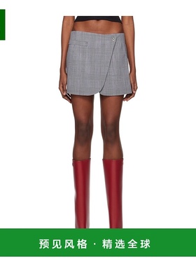 香港直邮Coperni Tailored 格纹半身裙 COPJ24834