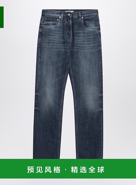 1h可退 香港直邮Prada 普拉达 女士 WASHED-OUT 蓝色牛仔裤 GFP53